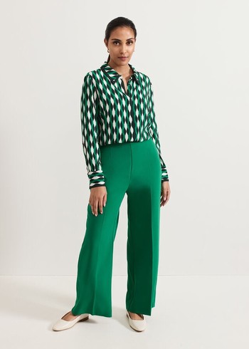 Phase Eight Petite Aubrielle Trousers Green Australia | IZ6503812